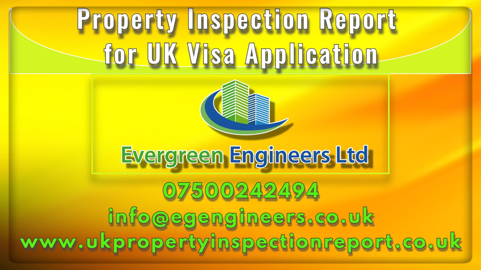 Property Insepction Report East London for UK visa and Immigration